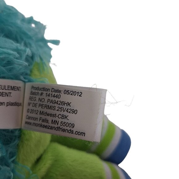 Monkeez & Friends Cecil Hedgehog Plush Stuffed Animal - Picture 6 of 6